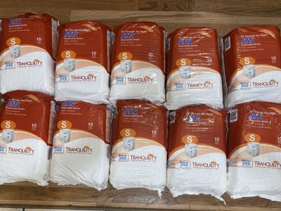 10 Packs Tranquility ATN Adult Briefs – Small – New & Sealed