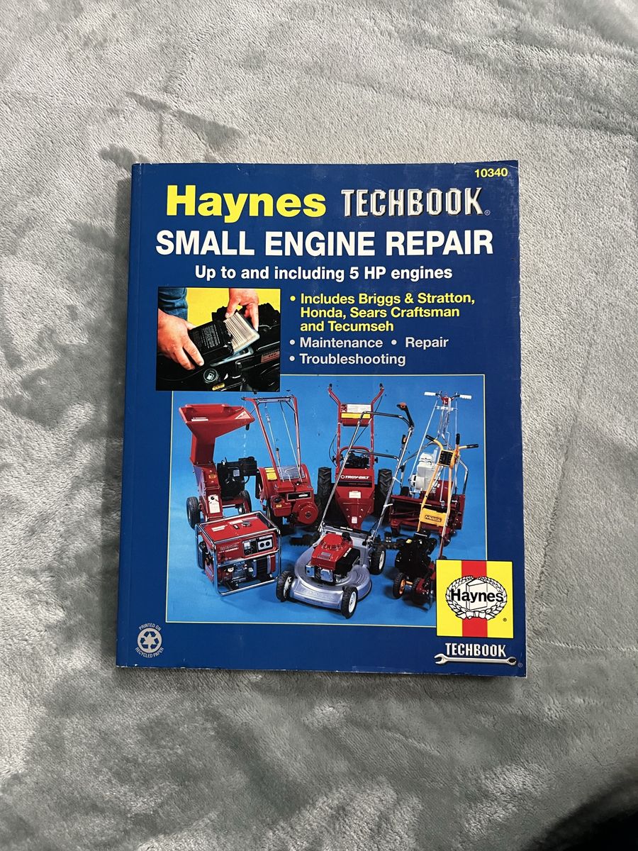 Haynes Techbook Small Engine Repair Manual - Up to 5 HP Engines - Briggs & Stratton, Honda, Sears, Tecumseh