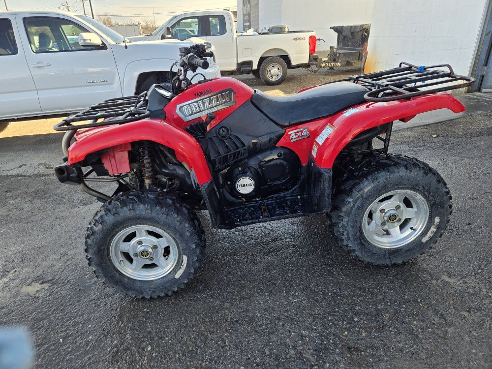 Yamaha Grizzly 4x4 ATV Red - Used ATV for Sale, 5999 Miles, 1330.2 Hours