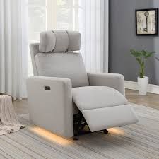Tallula Fabric Power Glider Recliner with Power Headrest 1752778 #105309