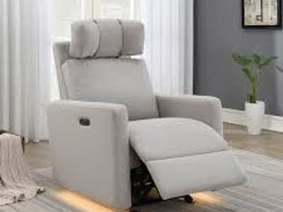 Tallula Fabric Power Glider Recliner with Power Headrest 1752778 #105309
