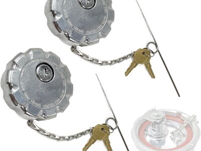 3" Truck Fuel Tank Cap, Locking Diesel Fuel Cap Fit for Volvo VN & VNL Heavy Truck Models
