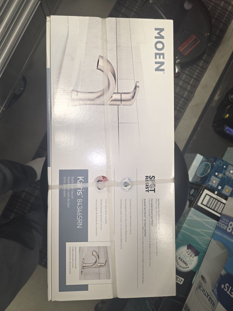 Moen Karis 84244SRN Spot Resist Brushed Nickel Bathroom Faucet