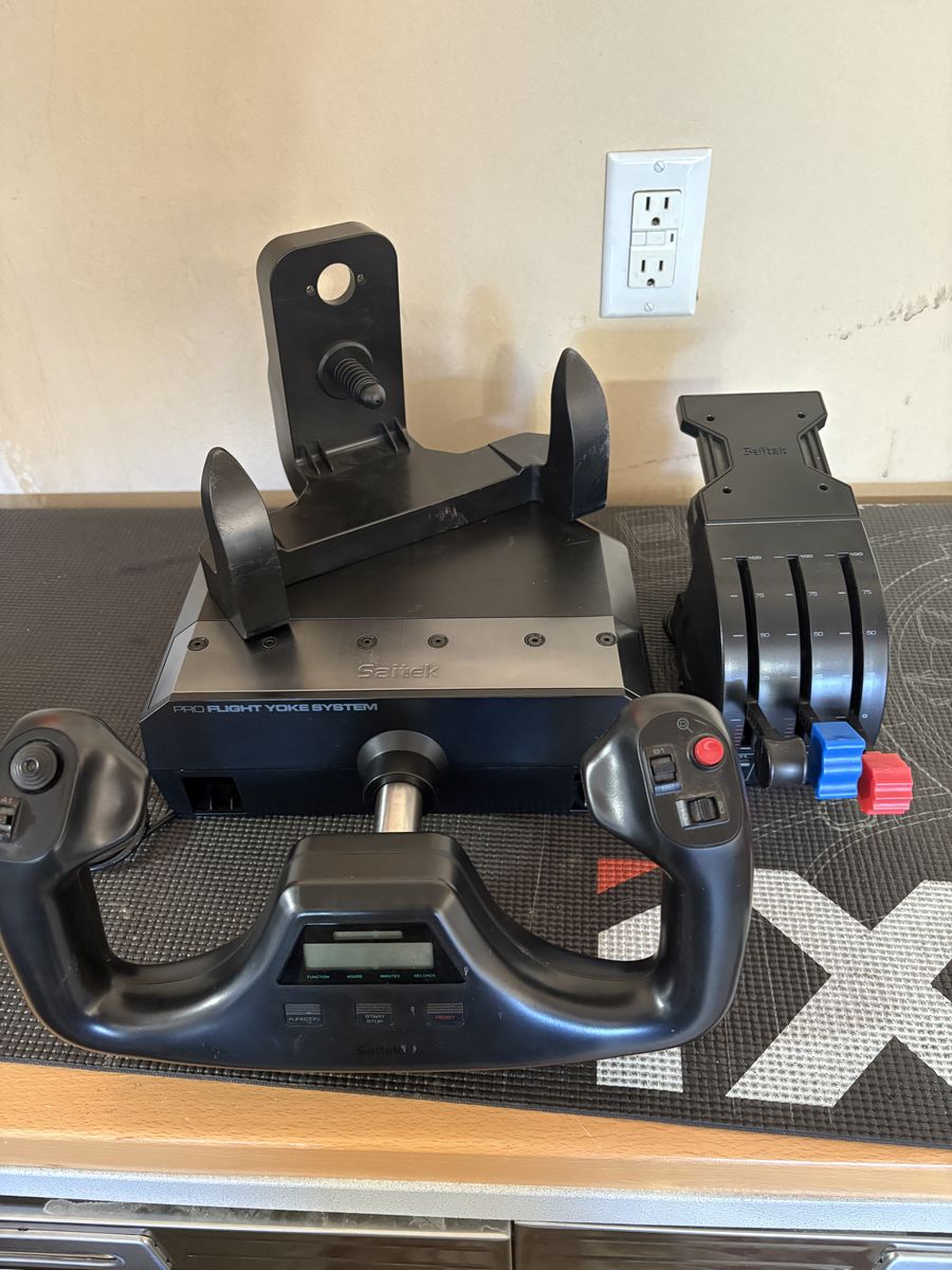 Logitech flight simulator yolk system