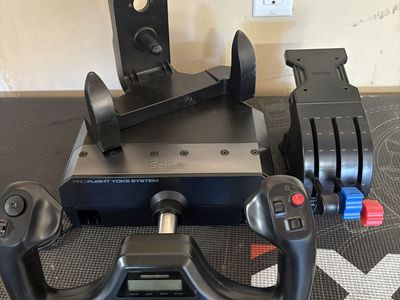 Logitech flight simulator yolk system