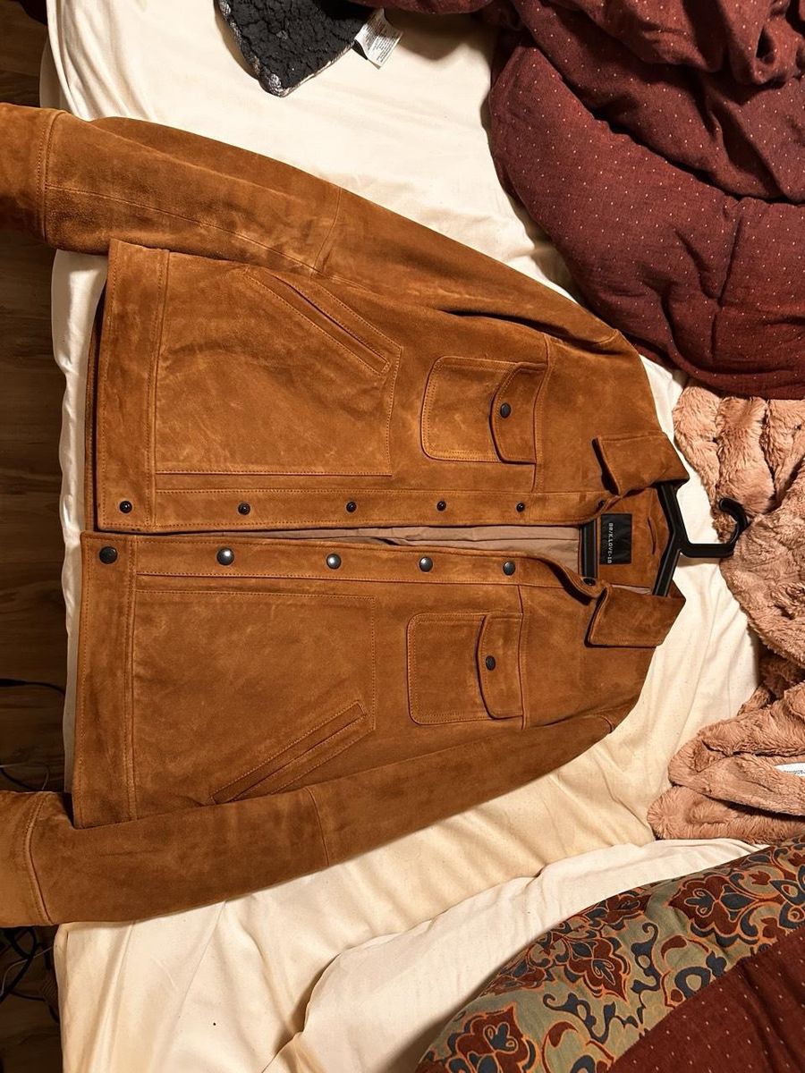 Suede Trucker Jacket (Med)- Mens, Bannana republic