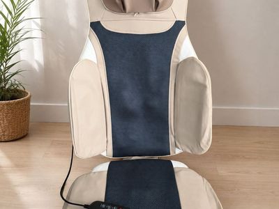 NEW Shiatsu Back & Neck Massage Chair Pad with Heat, Compression & Vibration (in box)