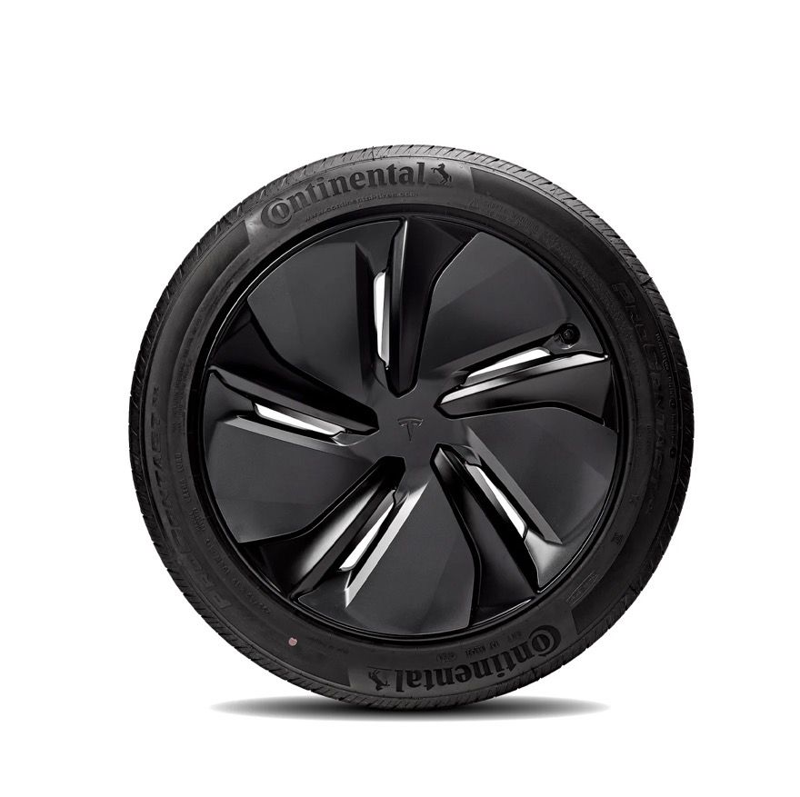 19” Tesla Model Y Crossflow Wheels & Tires — Complete OEM Set