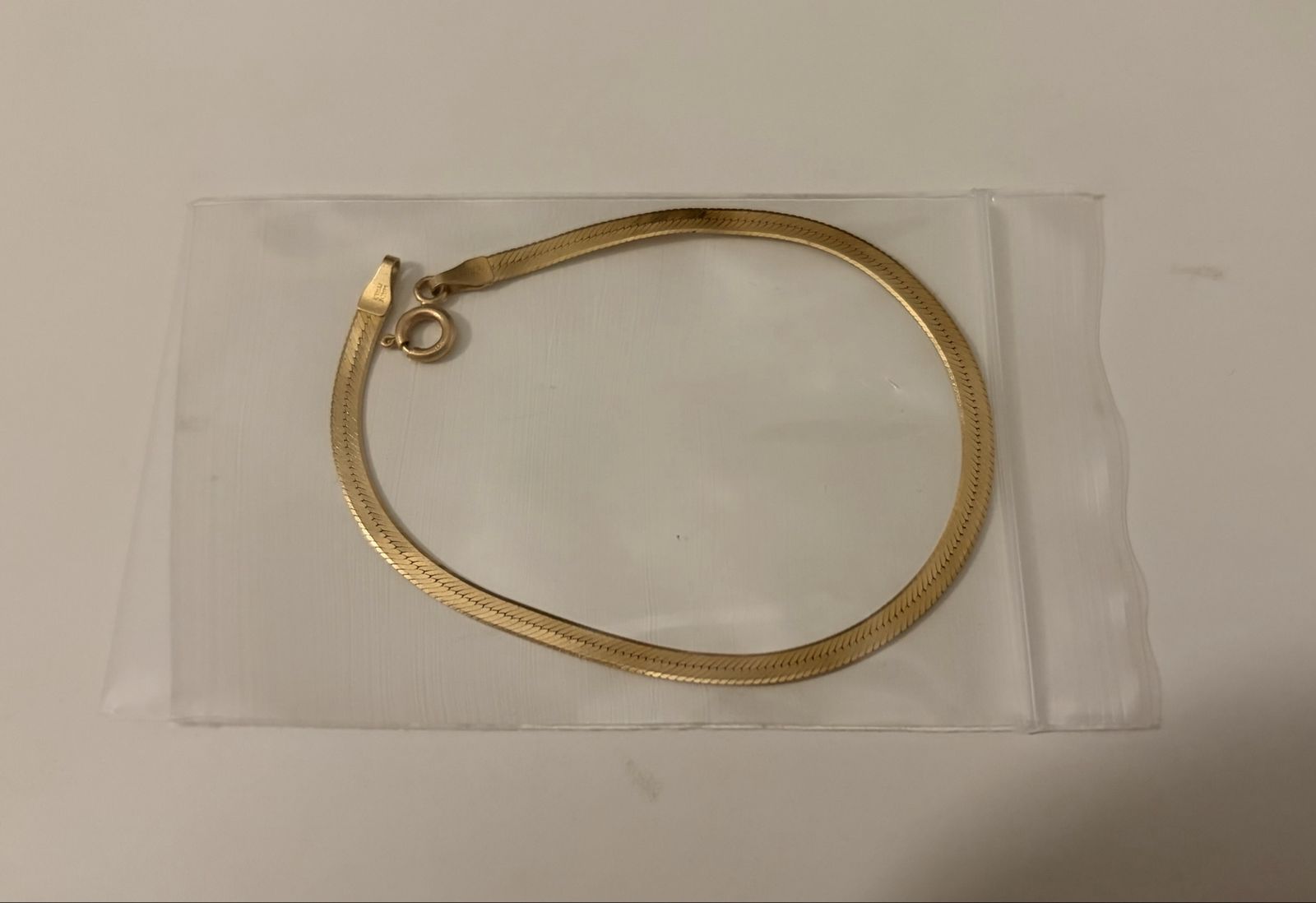 14K Solid Gold Snake Chain Bracelet