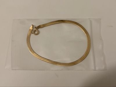 14K Solid Gold Snake Chain Bracelet