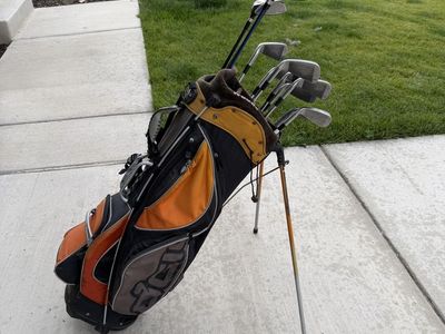 Golf clubs and Ogio Stand bag
