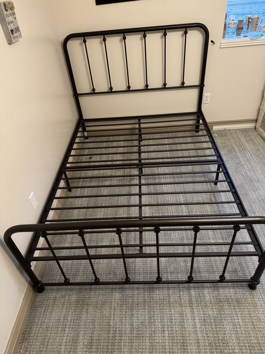Metal Bed Frame - FULL- Dark Bronze