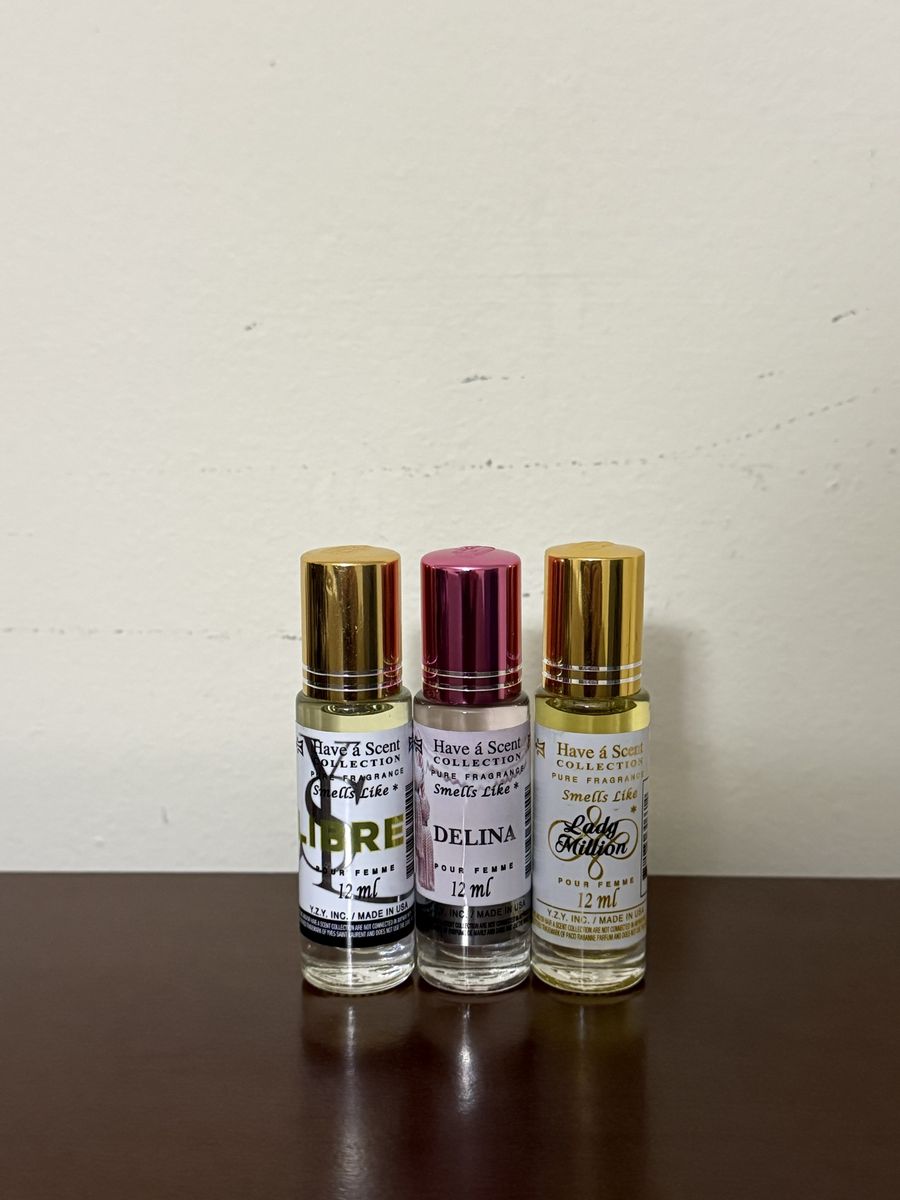 (Set of 3) Have a Scent Collection 12ml Fragrance Oil Set - Libre, Delina, Lady Million
