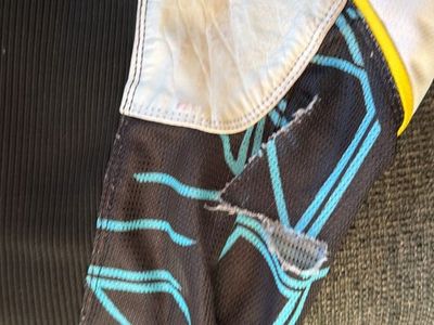 Fox Racing Motocross Pants Black Blue Yellow Size L (32-34)