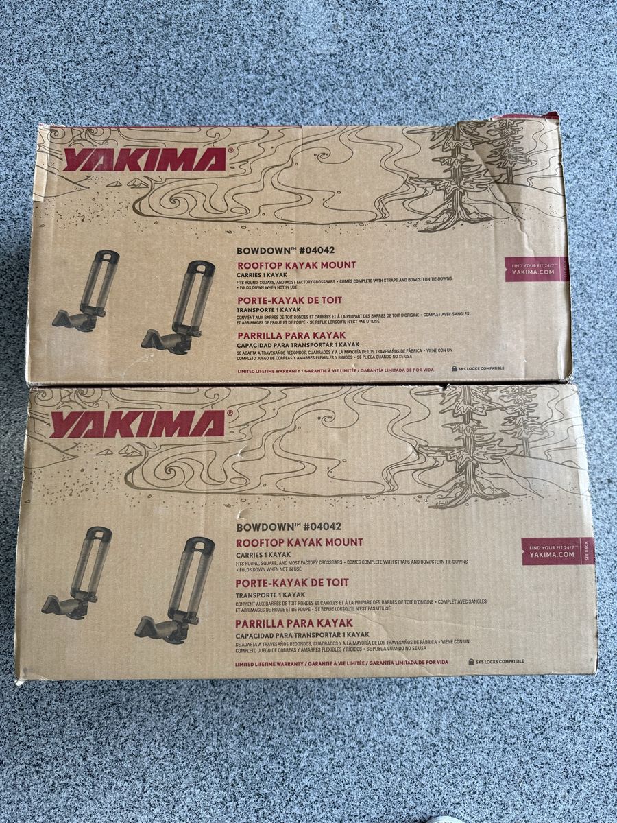 Yakima Bowdown Rooftop Kayak Mounts (2)