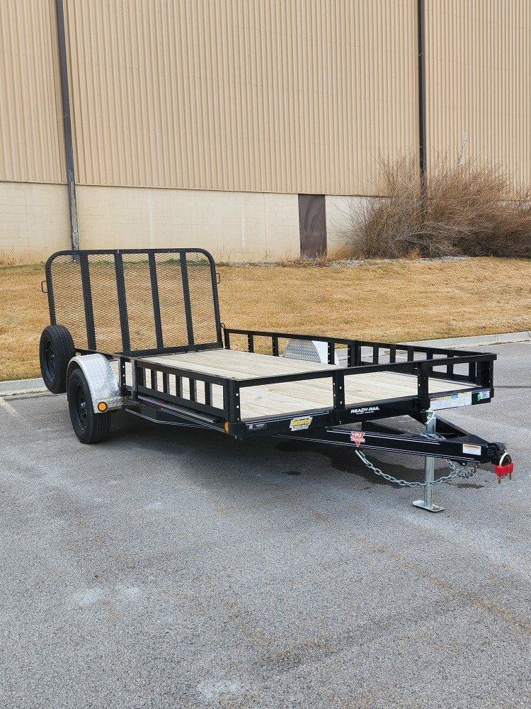 7x14 PJ Trailers Utility/ATV Trailer w/ Side Ramps