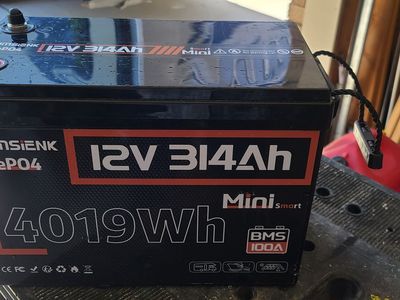 12V 314Ah LiFePO4 Lithium Battery RV / Trailer / Solar