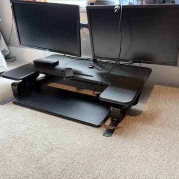 Standing Desk with Monitors