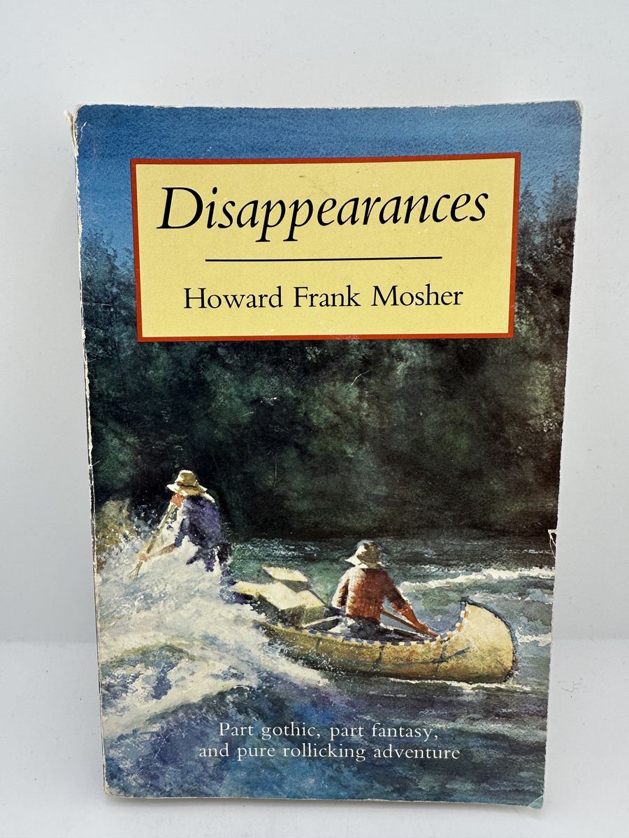 Disappearances Mosher PB 1993 Nonpareil #33 Vermont Fiction Vintage