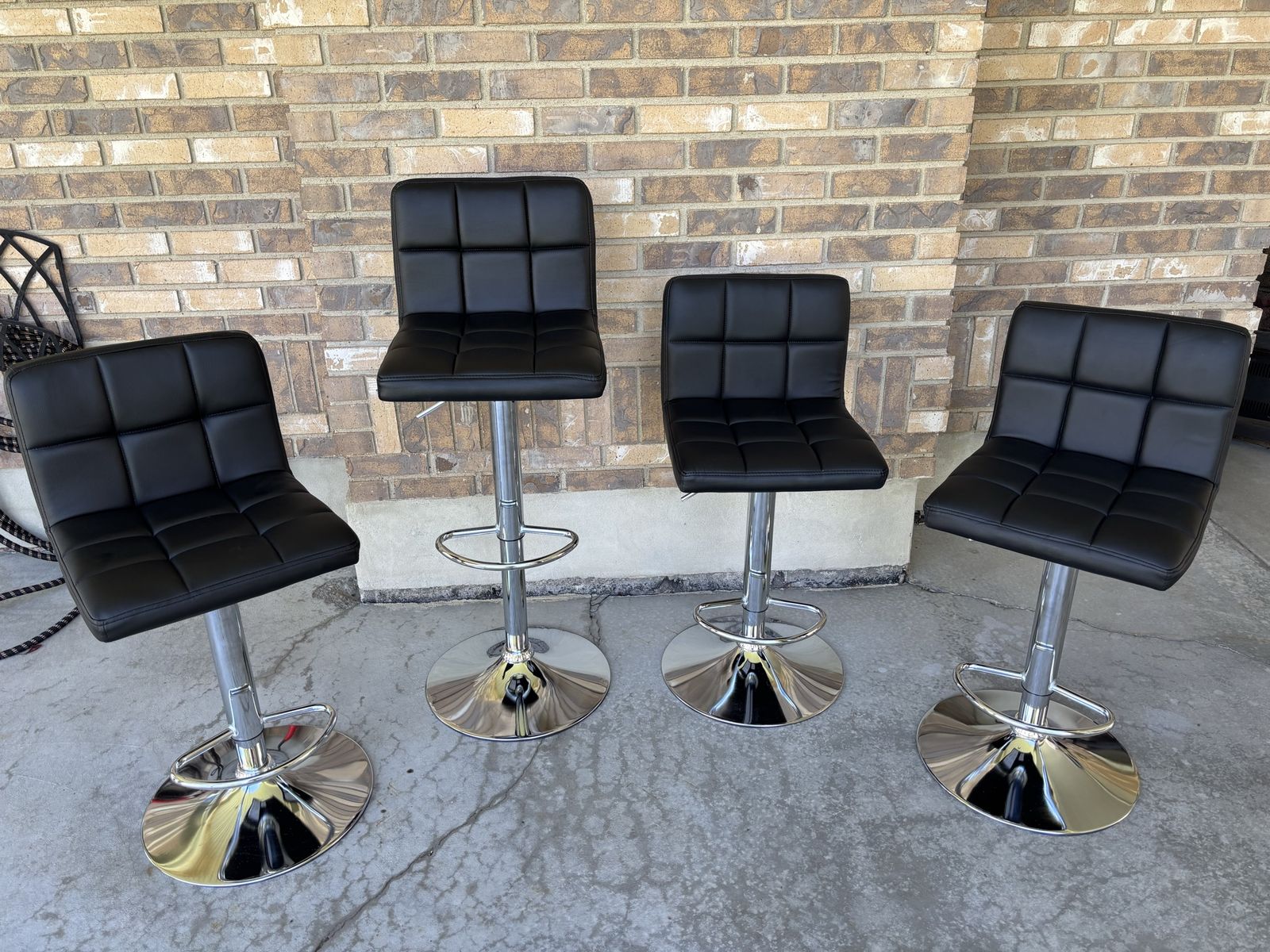 Four Adjustable Bar Stools