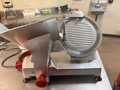 meat slicer, vegetable slicer, containers, and grilldle press
