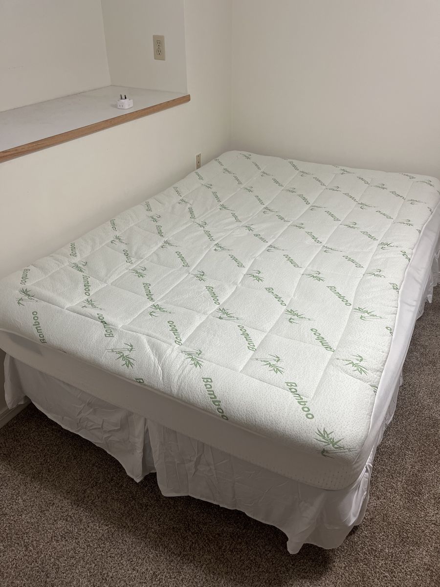 Mattress, frame, box springs