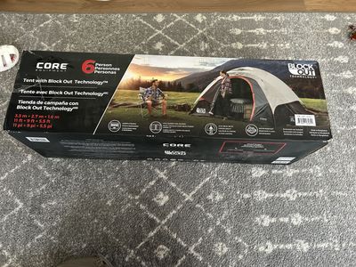 Camping Tent, 6 Person, Core Equipment