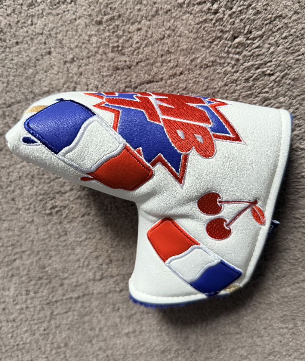 Bomb It Putter Cover White/Red/Blue with Cherry & Bomb Pop Design
