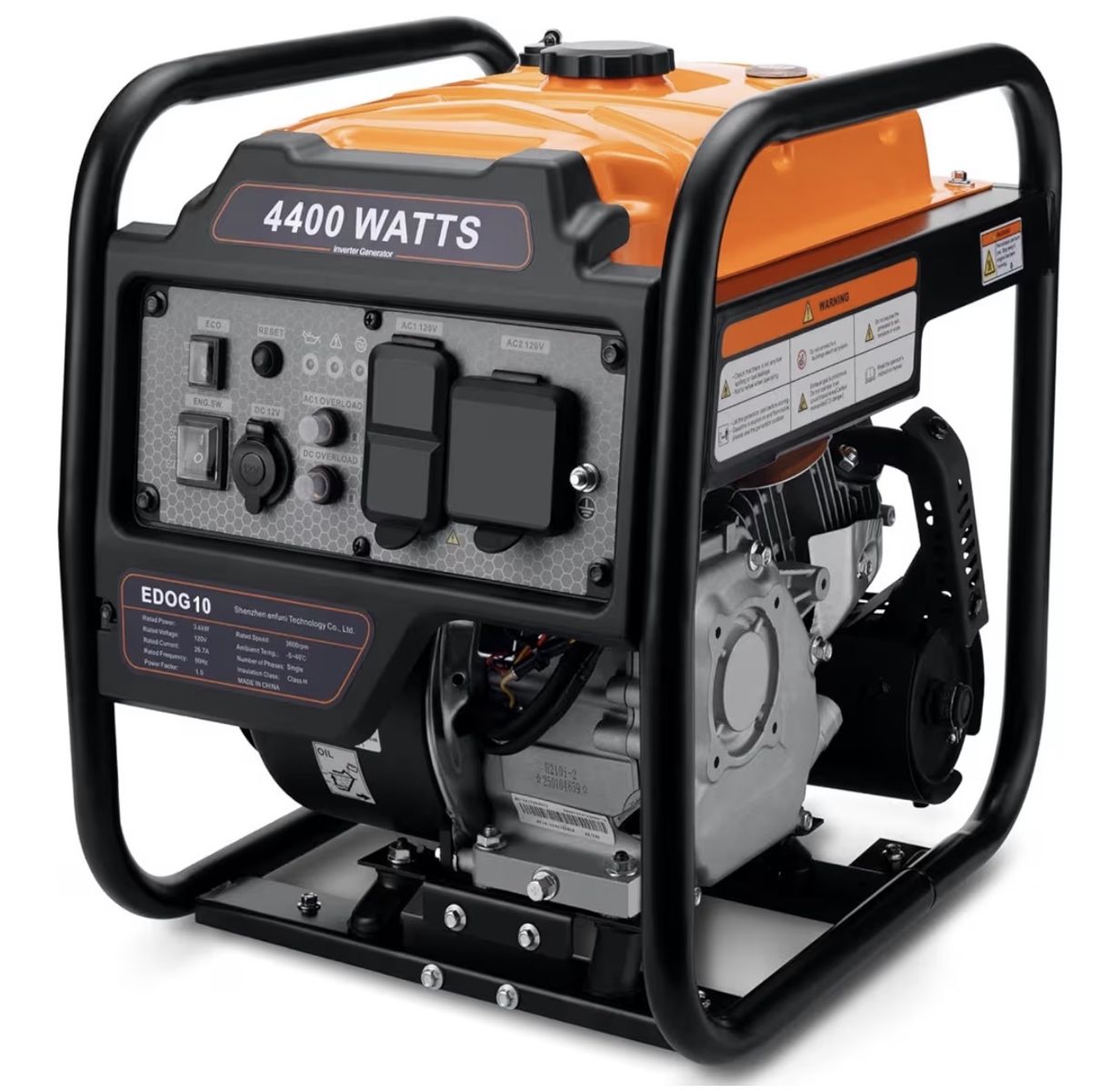 Power Equipment 4400 Watts Inverter Generator NEW