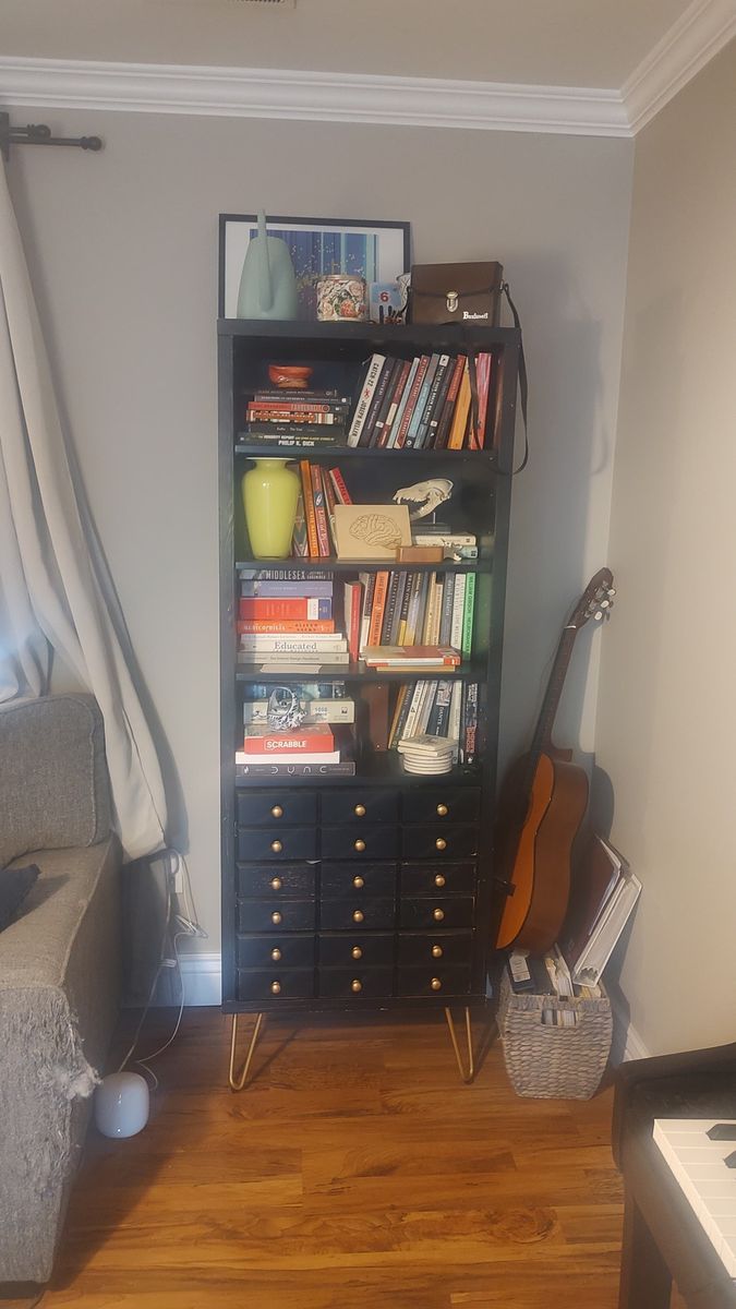 Beautiful bookcase with drawers