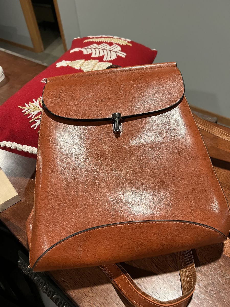 Women's Quality Leather Back Pack like new