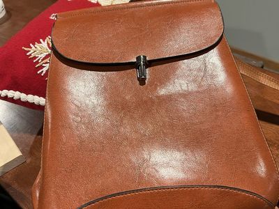 Women's Quality Leather Back Pack like new