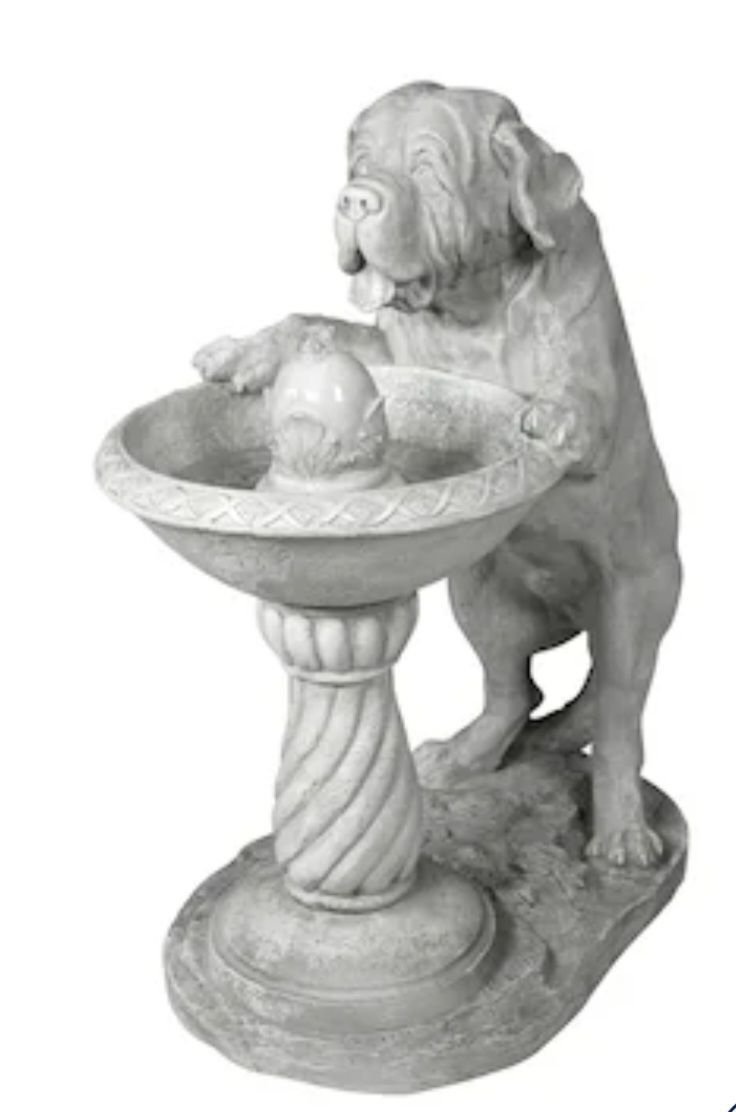 New in Box Design Toscano 37.5-Inches H Resin Water Outdoor Fountain Statue Pump Included