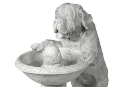 New in Box Design Toscano 37.5-Inches H Resin Water Outdoor Fountain Statue Pump Included