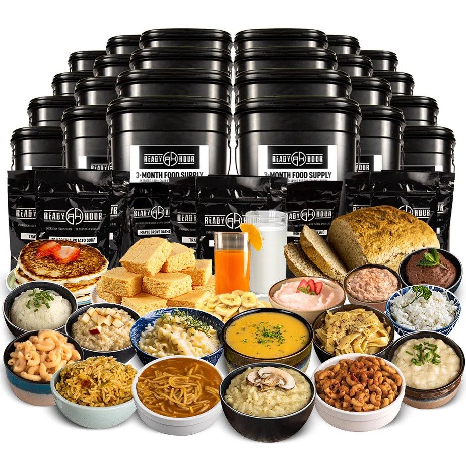 Emergency Food Storage - 1 Year Mega Supply Emergency Food PLUS over 500 gallons of water storage capacity
