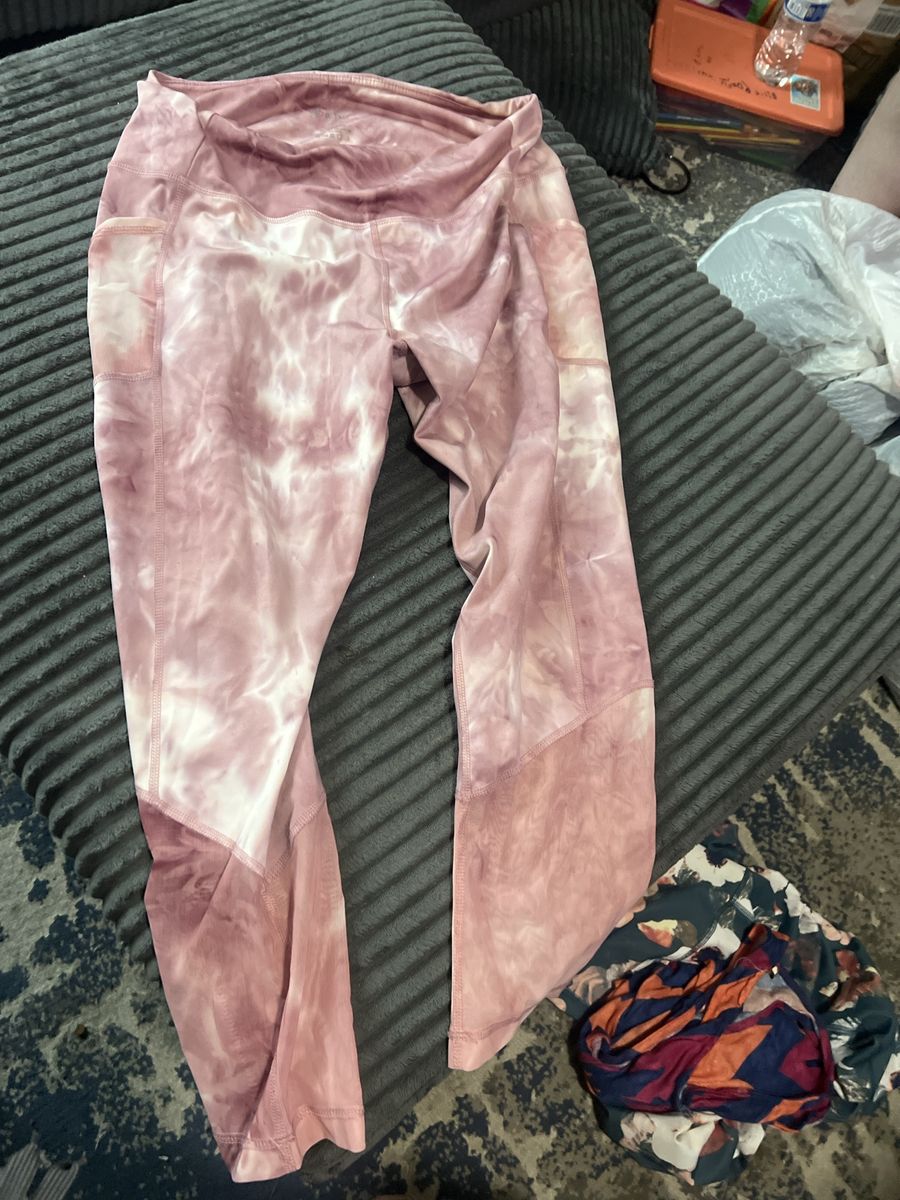 A Core Pink Tie Dye Workout Leggings XL