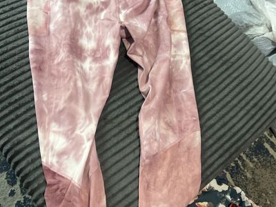A Core Pink Tie Dye Workout Leggings XL
