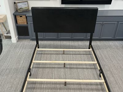 Queen Size Bedframe, Box Spring, and Mattress