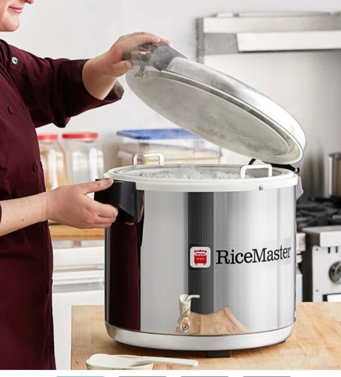 New in Box Town 56919NF 92 Cup Stainless Steel Electric Rice Warmer - 120V, 100W