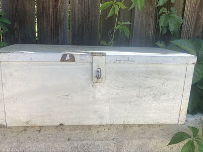 Vintage Heavy Duty Metal Tool Box