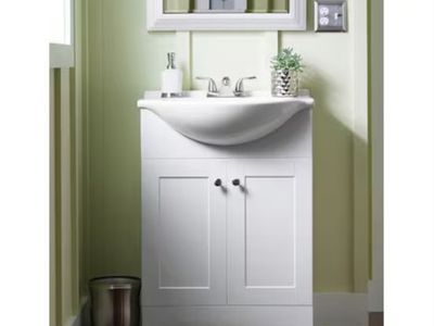 24" Brand New White Vanity