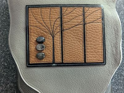 Handmade leather crossbody bag