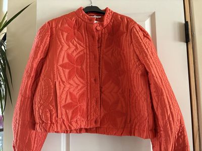 New Orange Quilted Jackets Sz S, M or L - 5 available