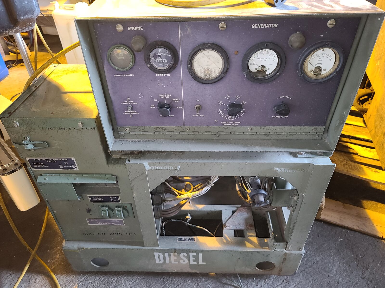 Generator Military 5KW MEP 002A Skid Mounted Diesel $1200