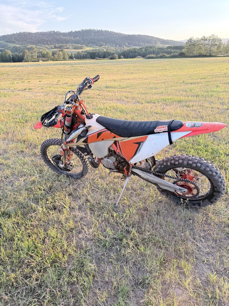 KTM Off-Road Dirt Bike with Handguards & Custom Suspension