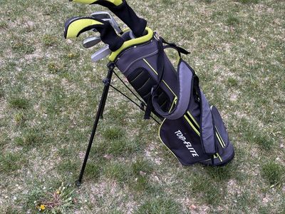 Used Top Flite Jr Set Teen Package Set Lh Black And Optic Yellow 6 Piece