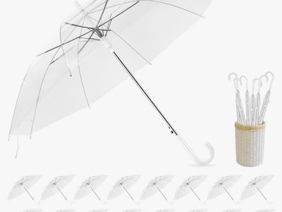 Clear Umbrellas, High Visibility, Transparent