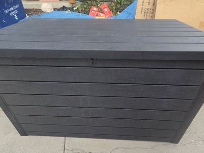 Brand New Keter 150 gallon Black Outdoor Storage Deck Box
