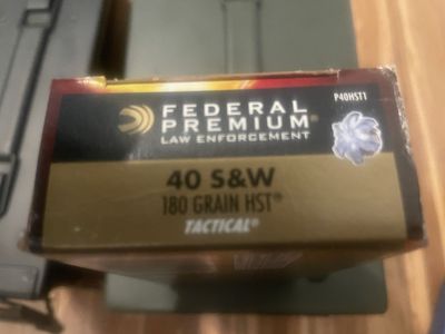 Federal Premium Law Enforcement .40 S&W 180 Grain HST Tactical Ammunition 50 Rounds. (TRADE!) for 45 ACP