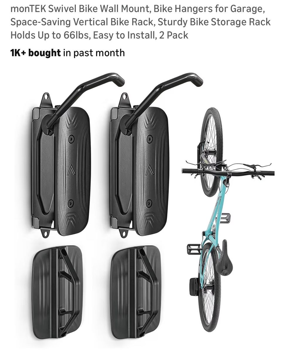 Swivel Bike Wall Mounts X4